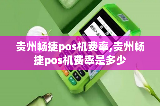 贵州畅捷pos机费率,贵州畅捷pos机费率是多少-第1张图片-银联POS机中心